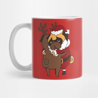 Pug Hugs Christmas Mug